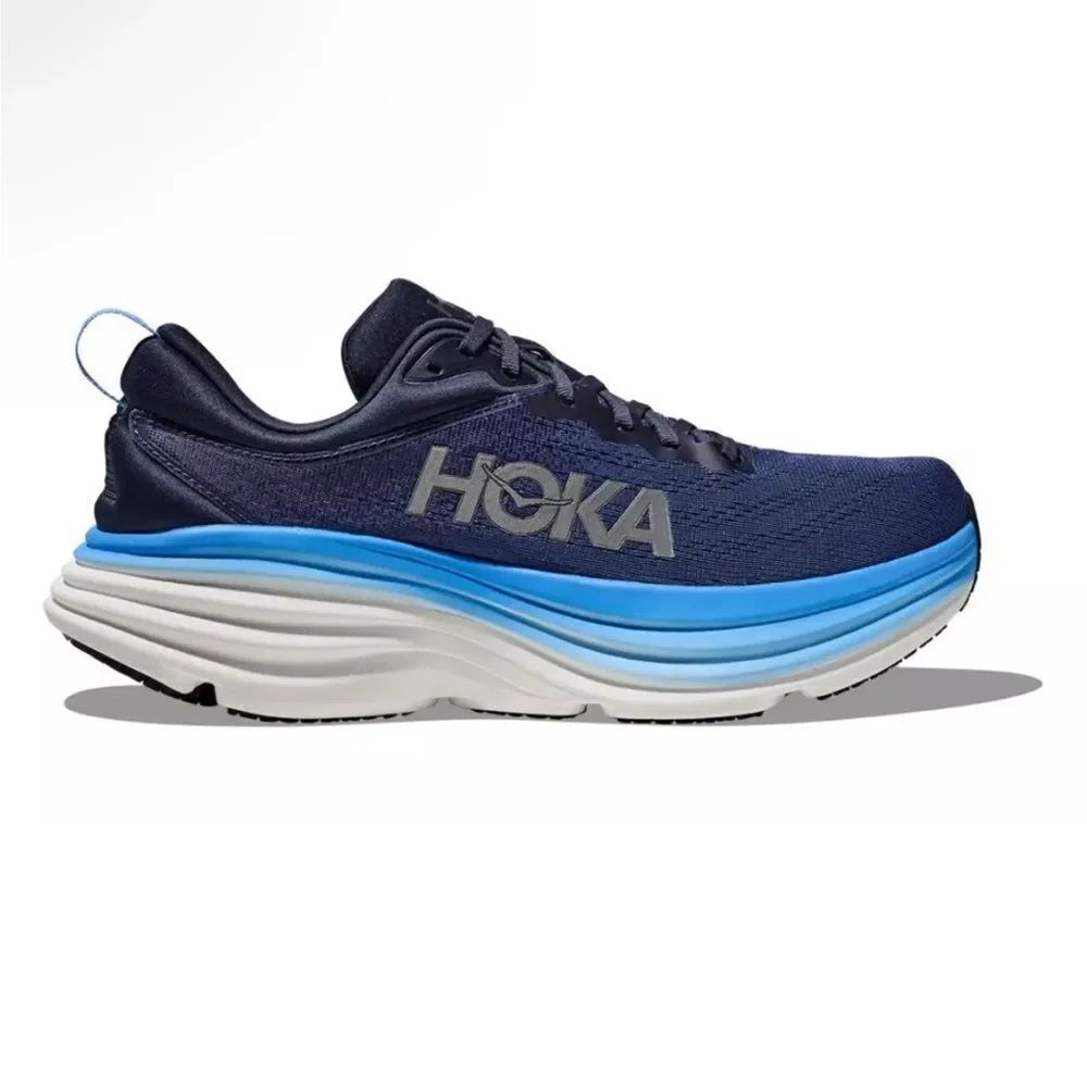 Hoka One One Men's Athletic Shoes - Navy and Blue 8D